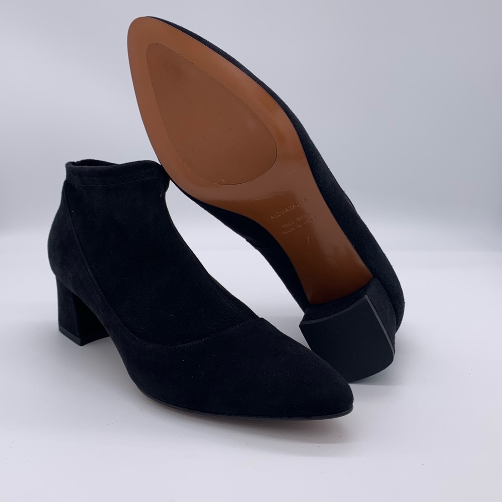 Black Suede Aquatalia Booties